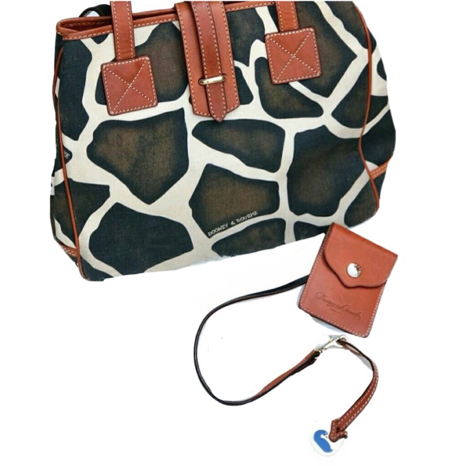 Dooney & Bourke Giraffe Print Satchel Purse